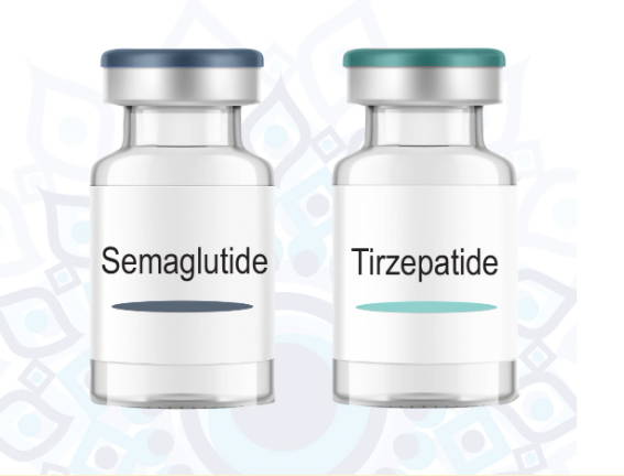 Semaglutide and Tirzepatide vials for weight management